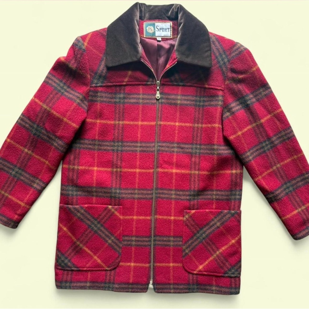 Vintage women’s wool plaid jacket size small